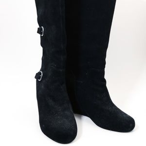 DV Dolce Vita Below Knee Boot Black Suede Size 8.5